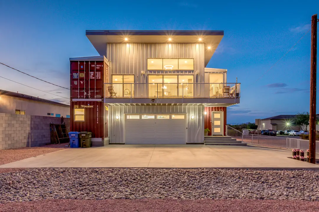 shipping container house construction