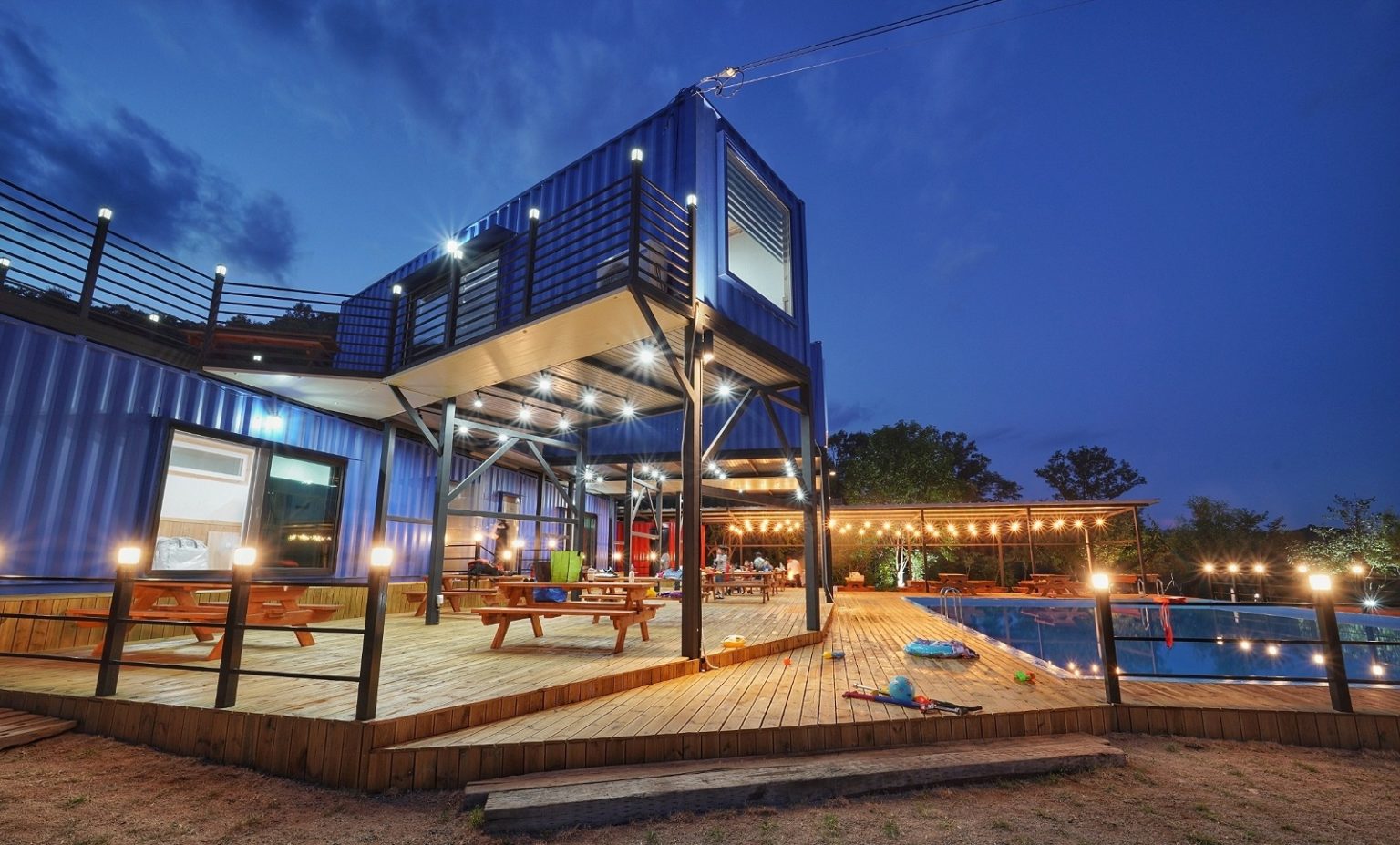 Blue House Container Pension South Korea