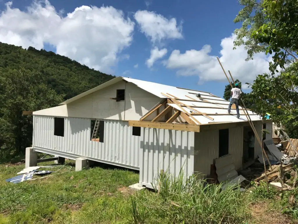 A Beautiful Container  House on the Island of Martinique 