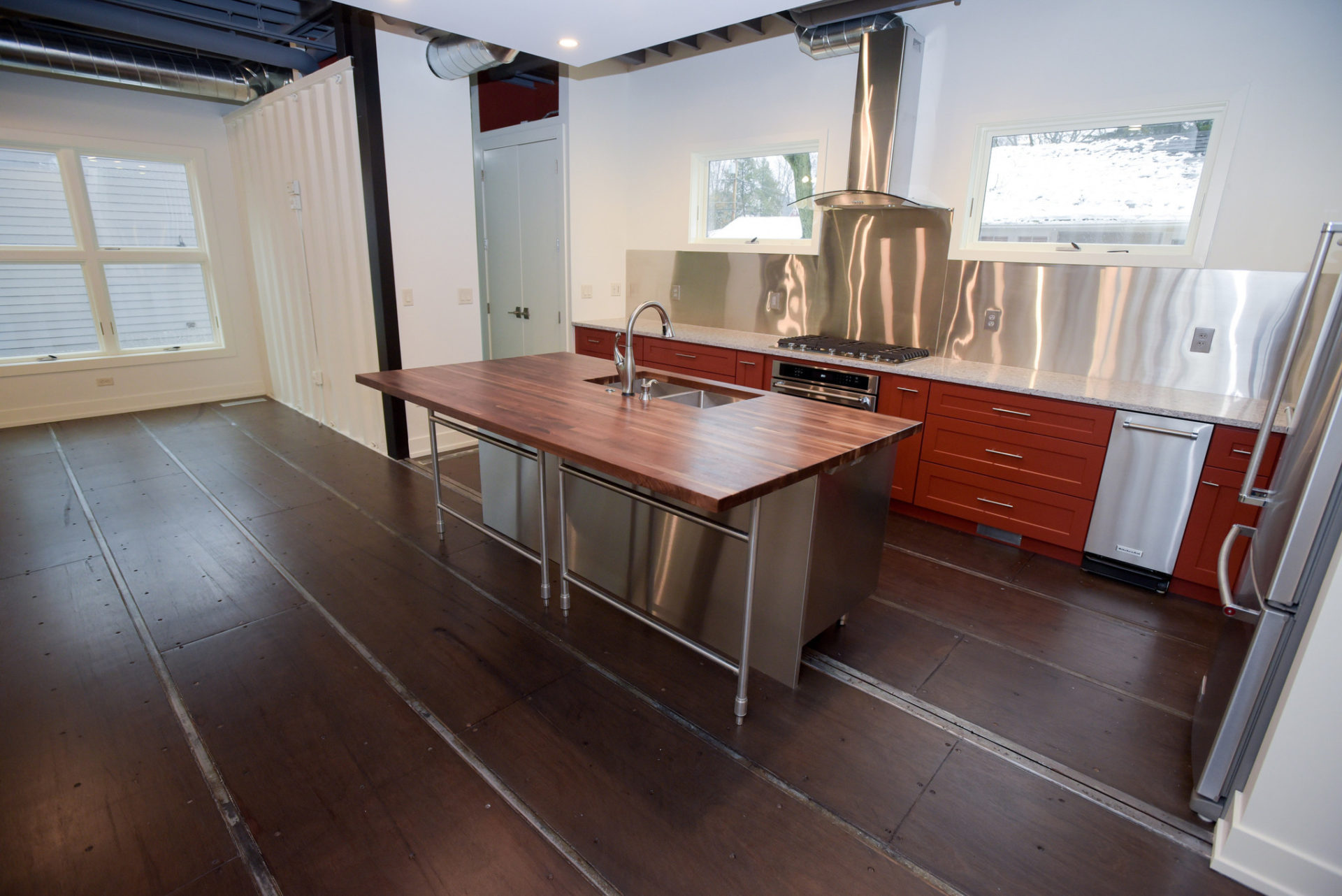 Clean and Modern Looking Container House from St. Charles Living in a