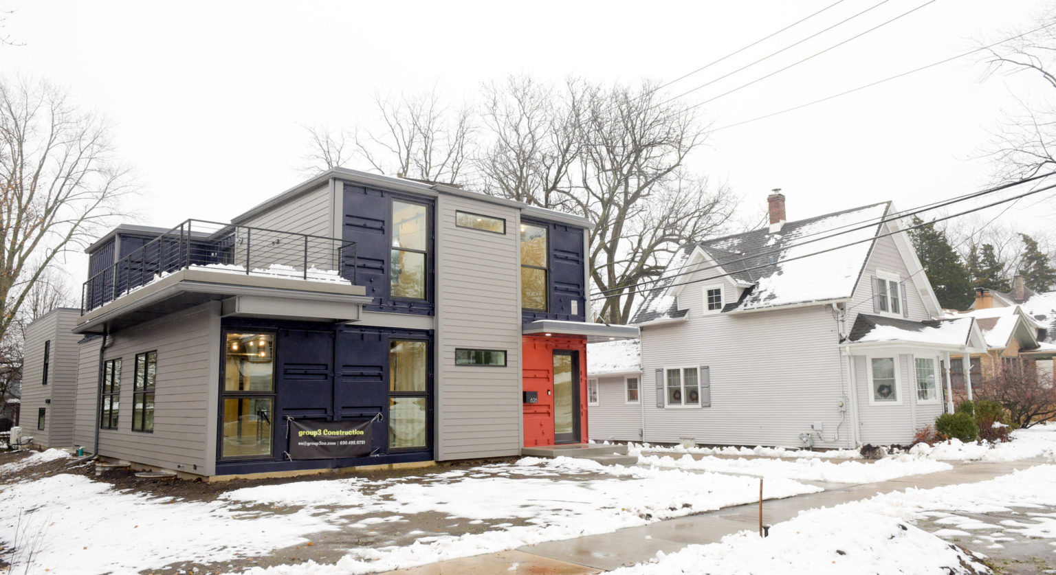 Clean and Modern Looking Container House from St. Charles Living in a