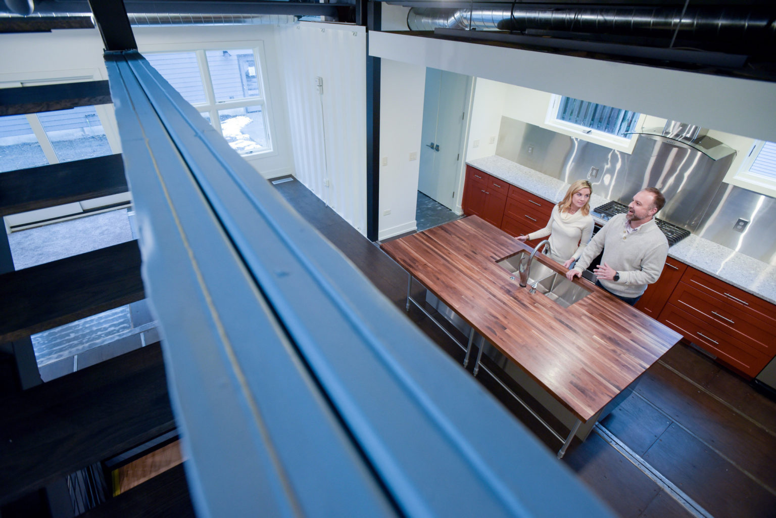 Clean and Modern Looking Container House from St. Charles Living in a