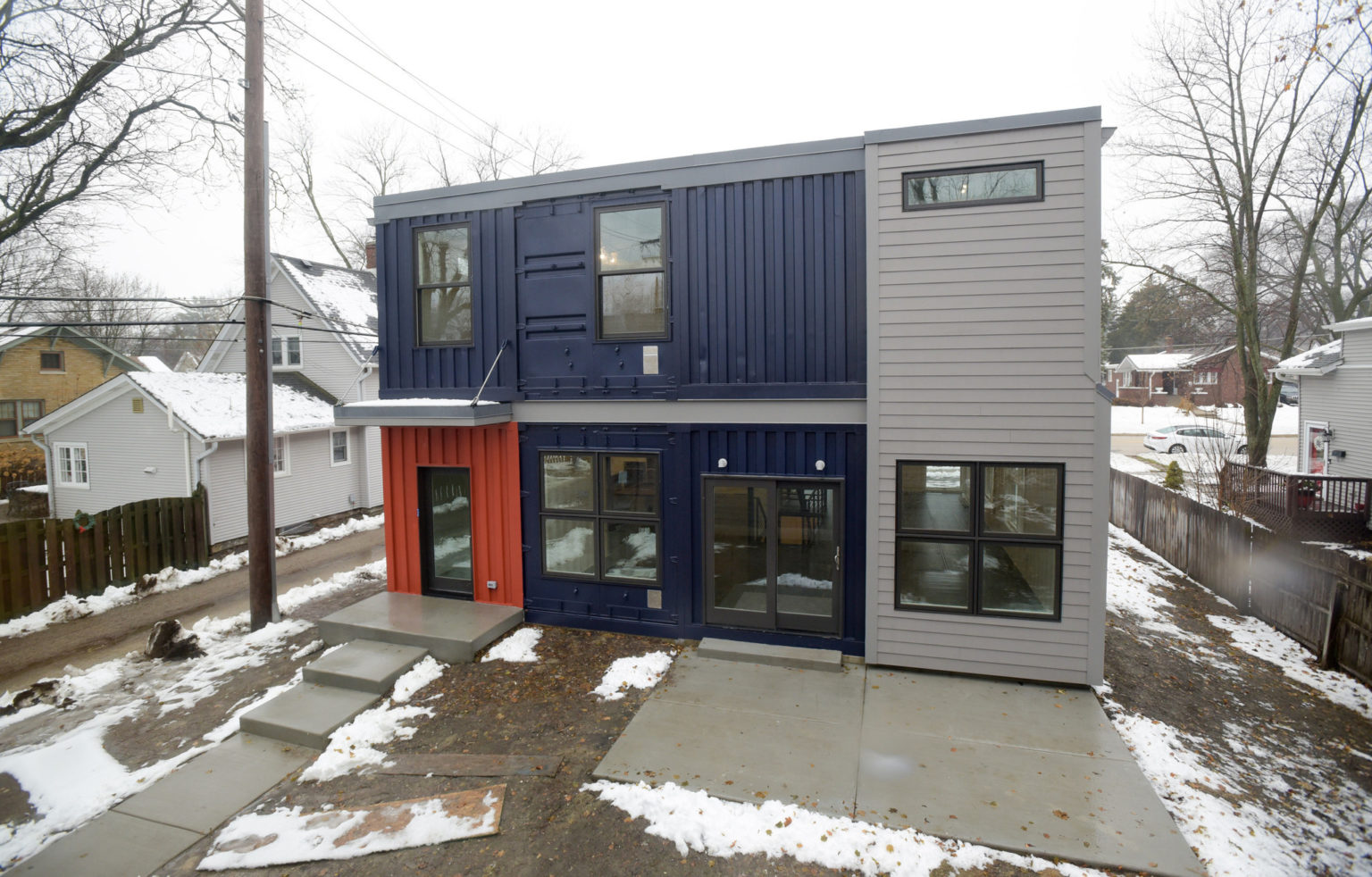 Clean and Modern Looking Container House from St. Charles Living in a