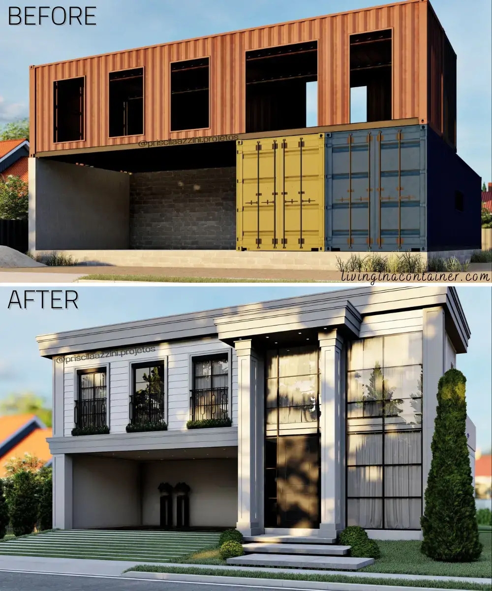 This Modern Home Is Made Entirely of Shipping Containers! Step Inside, Container  Homes