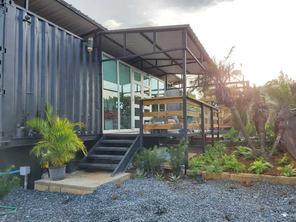 Container House with a Private Pool in Puerto Rico Living in a Container