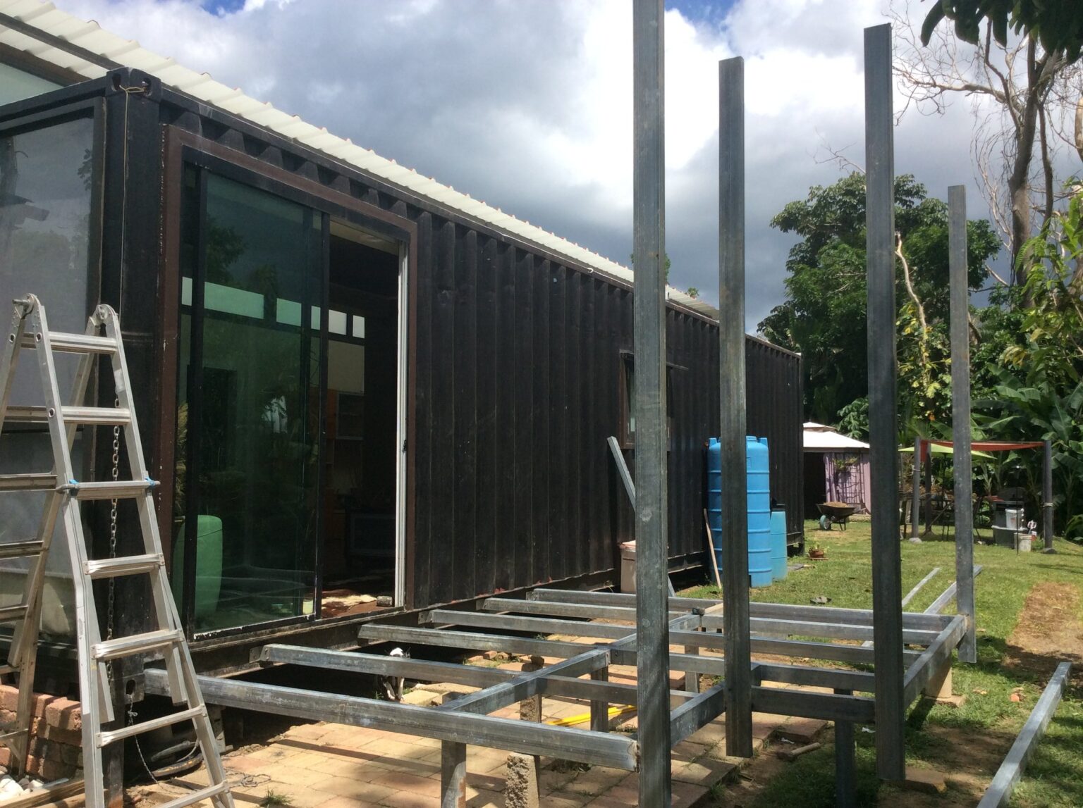 Incredible Container House made with 2 Shipping Containers in Puerto Rico