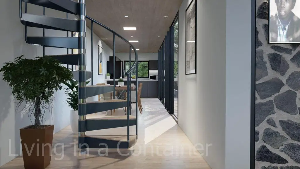 Glass and Containers make this Home | Living in a Container
