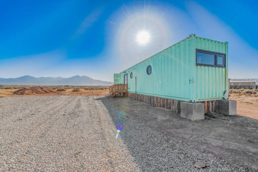 Turquoise Blue Container House
