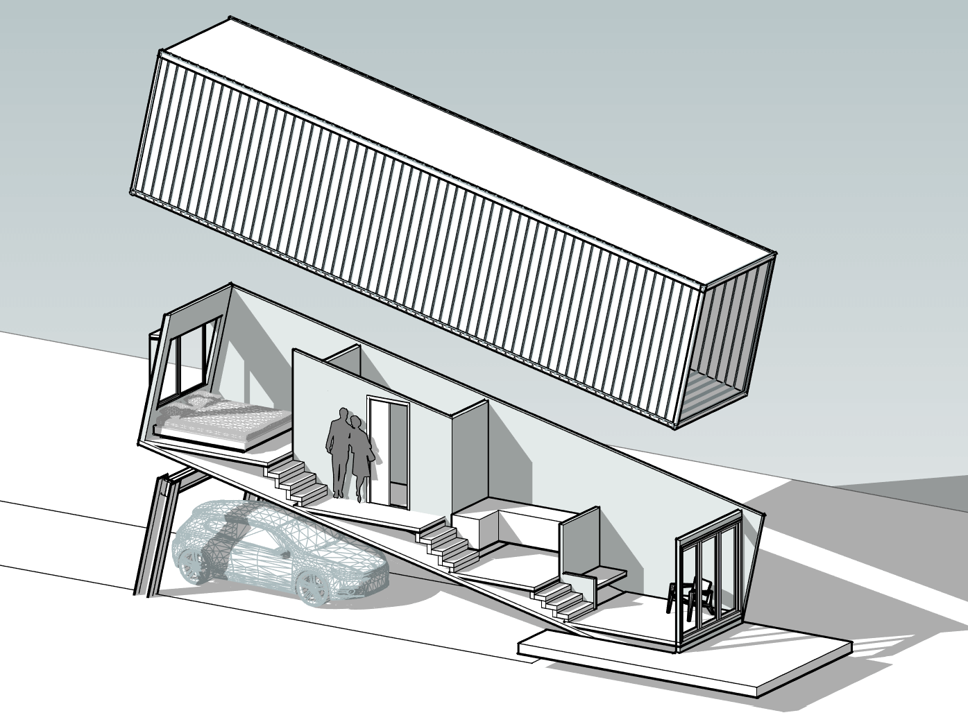 40ft Shipping Container Home Plan 40ft Shipping Container Home Plan
