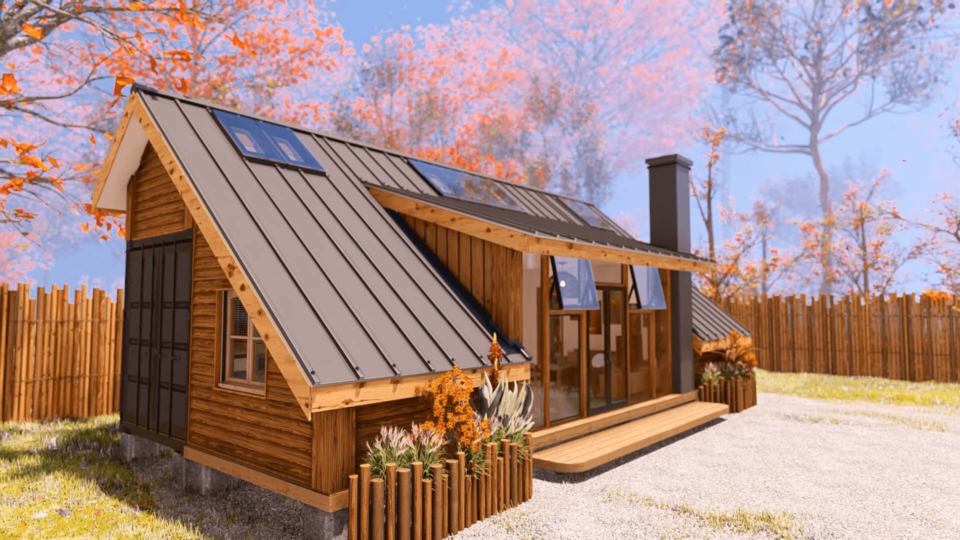 Triangular Design of a 40 ft Shipping Container Home