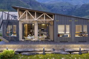 Five 40ft Containers to Three Bedroom House