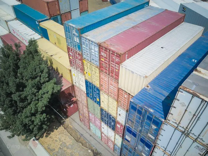 Image of shipping container homes, showcasing their unique and modern design.